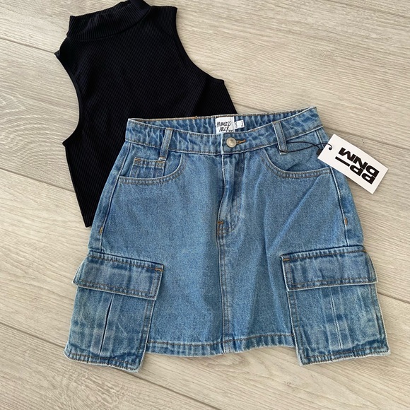 Princess Polly Denim Mini Skirt - Picture 3 of 10
